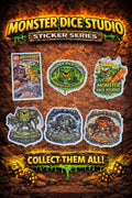 Monster Dice Studio – Series One Sticker Collection (3" x 3" Vinyl Die-Cut Stickers)