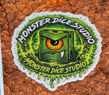 Monster Dice Studio – Series One Sticker Collection (3" x 3" Vinyl Die-Cut Stickers)